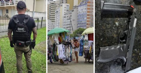 Operação mira organização criminosa que exigia pagamentos para comerciantes ambulantes trabalharem em Florianópolis