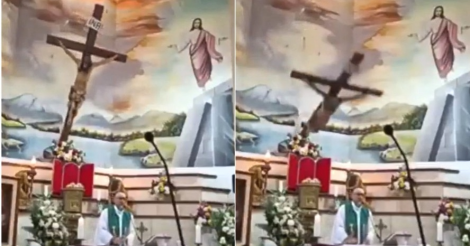 Padre morre após ser atingido por cruz de madeira durante missa
