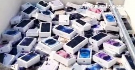 Pescadores recolhem centenas de iPhones que caíram de navio atingido por mina no Estreito de Ormuz