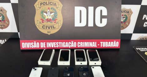 Polícia Civil recupera celulares desviados de loja em Tubarão
