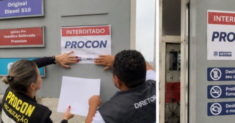 Posto de gasolina é interditado após fiscalização encontrar série de irregularidades em Florianópolis