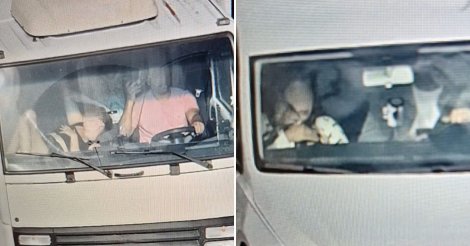 PRF flagra bebês no colo e motorista no celular na BR-282, na Grande Florianópolis