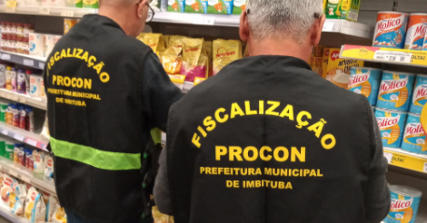 Procon de Imbituba realiza fiscalização em supermercado de Nova Brasília