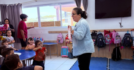 Programa Saúde na Escola leva palestra sobre alimentação saudável ao CMEI Clara Heicth