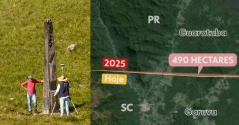 SC entrega relatório de acordo que dá ao estado 490 hectares de território do PR