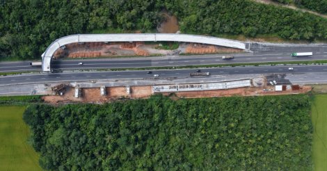 SUL DE SC / BR-101 terá interdição total durante obras de novo viaduto em Paulo Lopes; saiba os dias e horários