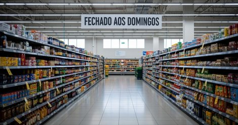 Supermercados estão proibidos de abrirem aos domingos a partir do início de 2026; saiba onde
