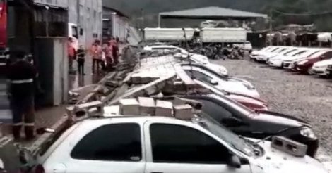 Tempestade em Tubarão: ventos fortes e chuvas geram prejuízos