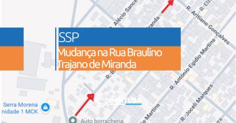 Trecho da Rua Braulino Trajano de Miranda na Vila Nova Alvorada passará a ter sentido único a partir de segunda-feira (26)