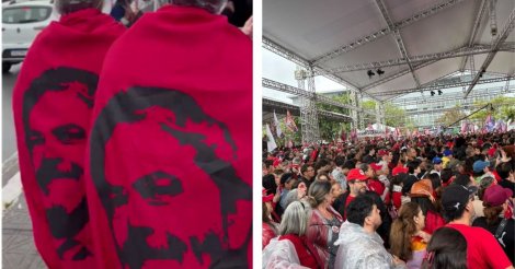 Visita de Lula a SC mobiliza multidão em Florianópolis na reta final ao 1° turno