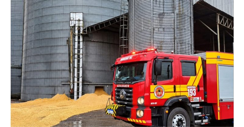 Trabalhador morre soterrado dentro de silo de grãos em Turvo