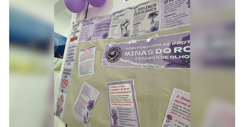 UBS de Imbituba recebe ação do Agosto Lilás com cartas de acolhimento e informações sobre violência contra a mulher