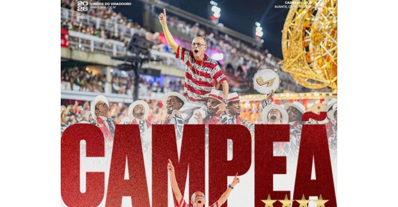 Viradouro é campeã do carnaval pela 4ª vez / no RIO DE JANEIRO