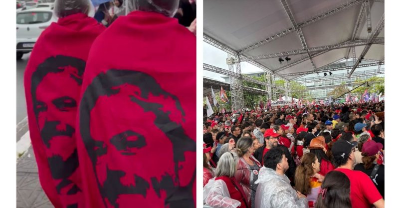 Visita de Lula a SC mobiliza multidão em Florianópolis na reta final ao 1° turno